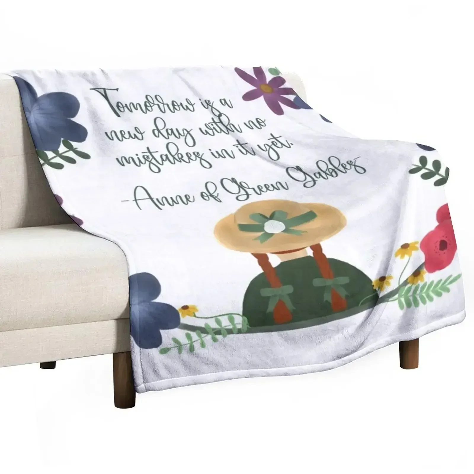 Anne of Green Gables Throw Blanket Thermal Kid'S decorative Blankets