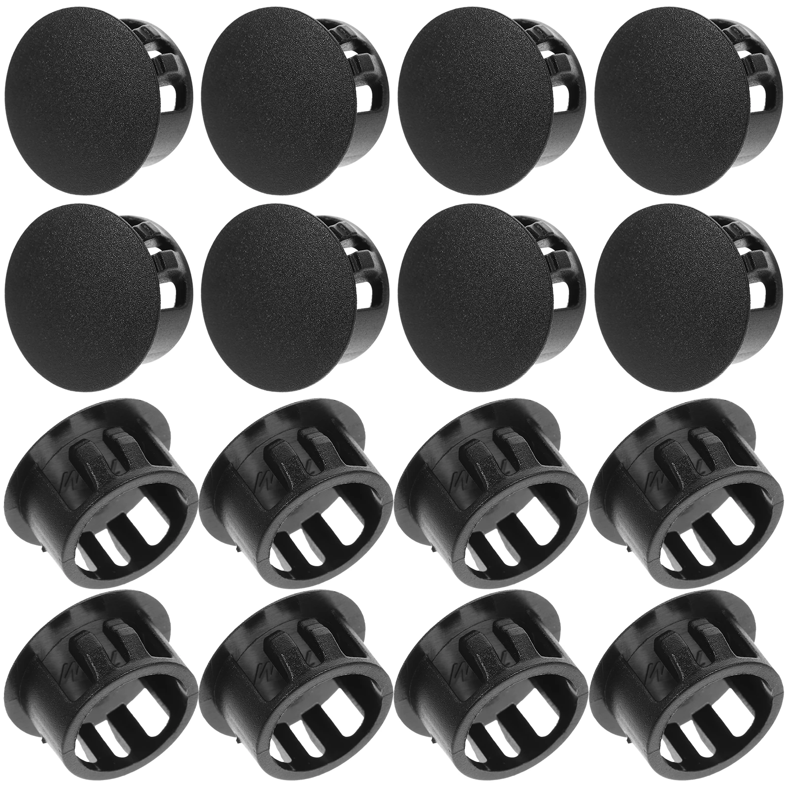 

100Pcs Furniture Hole Plugs Plastic Panel Plugs Locking Fastener Covers for Cabinet Table Panel Furniture Parts