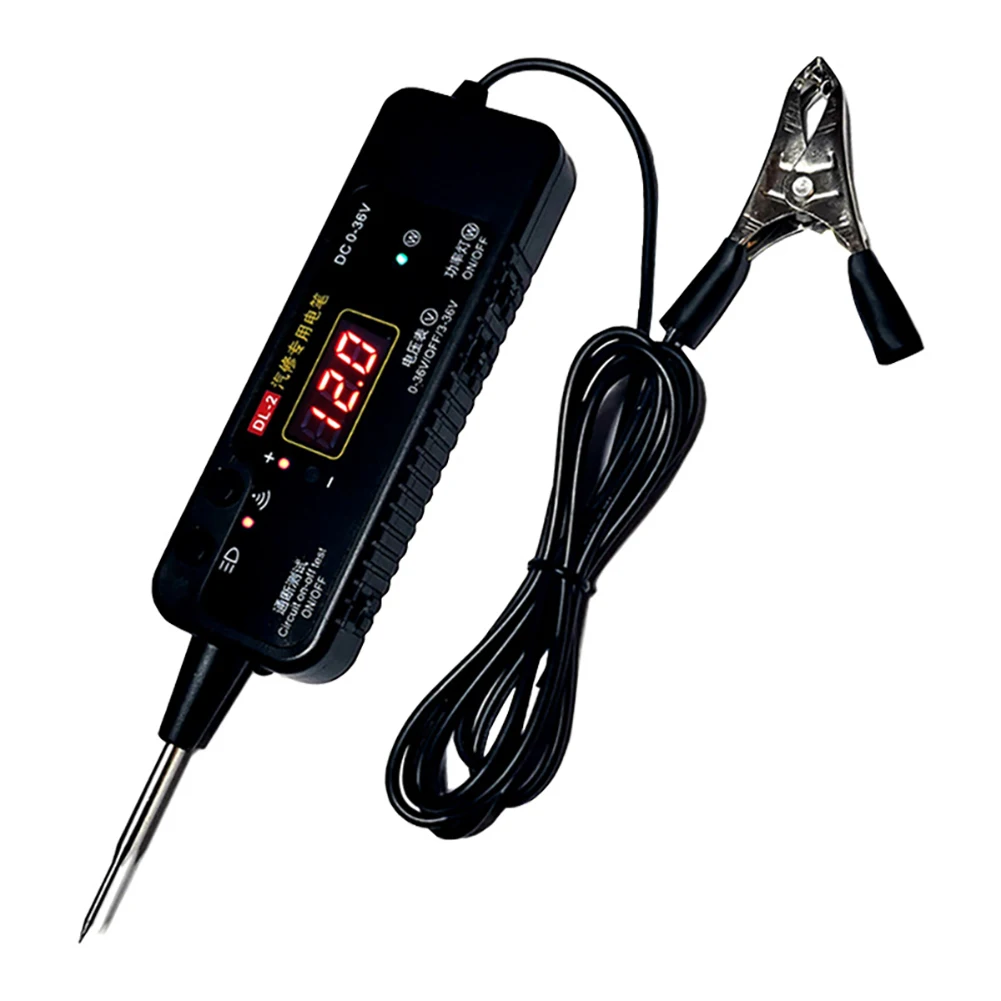 Car Circuit Tester Multi-Functional Digital Display Backlight Voltage Detector Pen Automobile Fault Maintenance Testing Tool