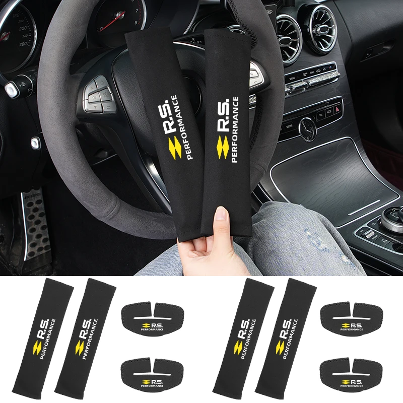 Car Seat Belt Protector Cover Safety Belt Shoulder Pad Accessories For Renault Koleos Kadjar Scenic Megane Sandero Grand Sill Gu