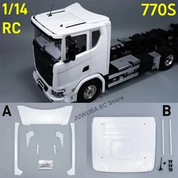 1/14 RC 770S Low Roof Shell OP Kit ABS Spoiler Air deflector For Tamiya 1:14 770S 56368 56371 RC Truck Parts Accessories