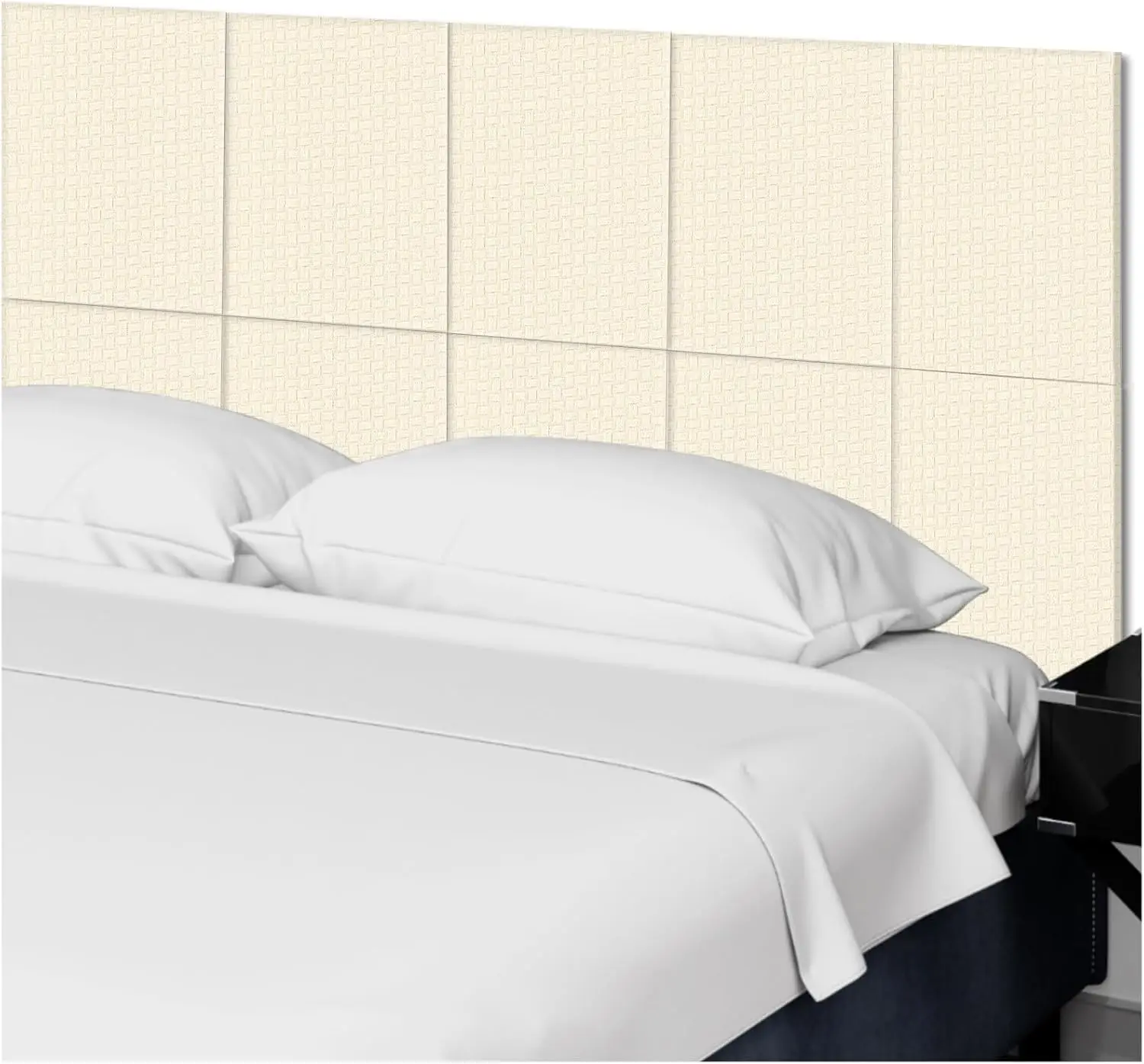 

Velvet Adjustable Bed Headboard, 16 X 12 X 0.4 Hes 6 Pcs Felt Upholstered Wall Mounted Panels, Fabric Dorm Padded Cushion