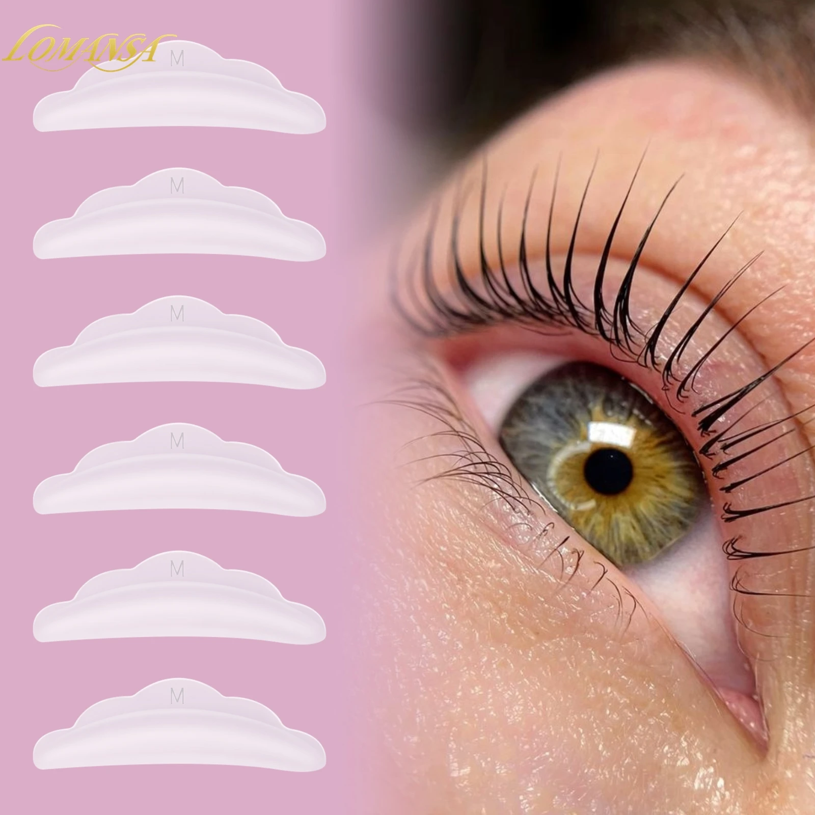 Lomansa NEW Silicone Eyelash Perming Pad Lash Extension Supplies Makeup Accessories Eyelash Extension Lash Lifting Tool