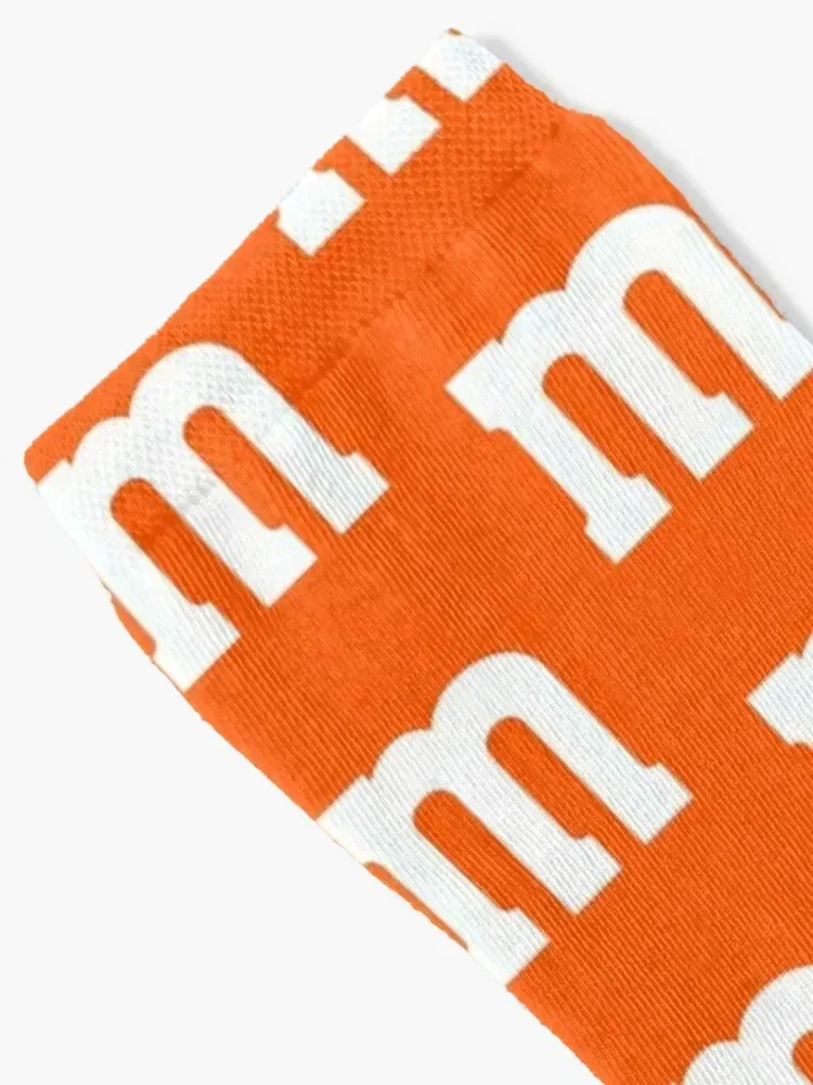 M Costume Orange Socks floor sheer Socks Women's Men's