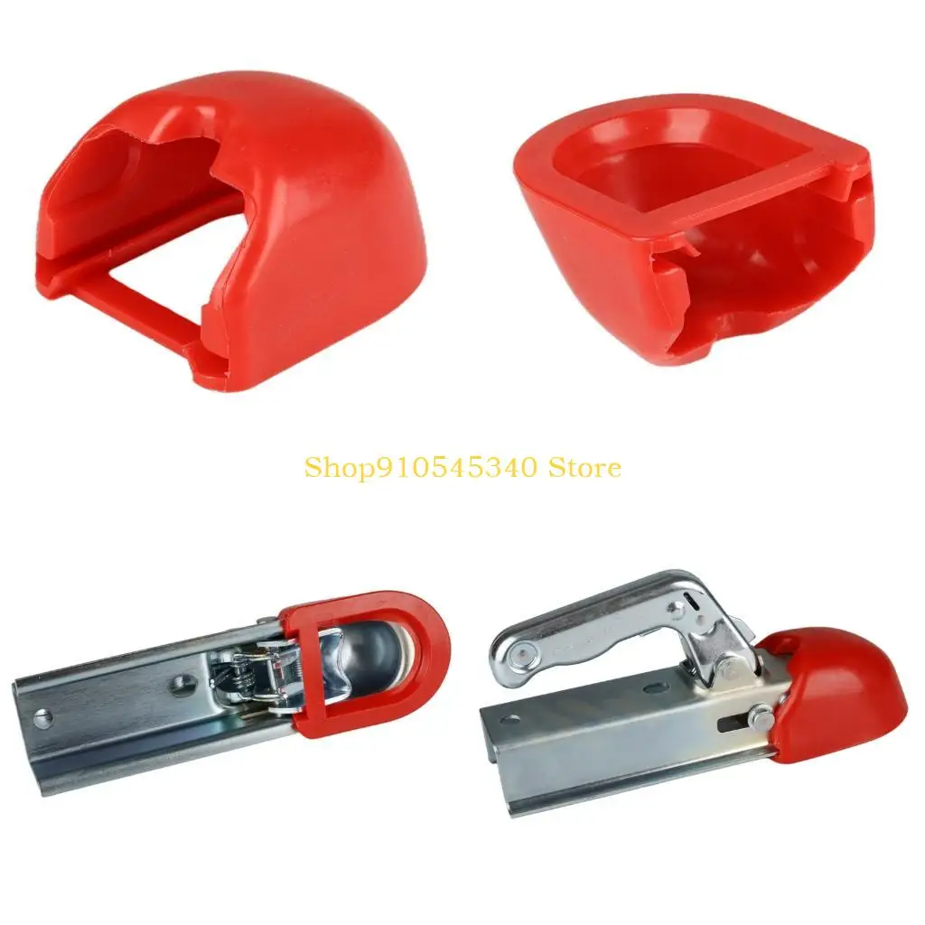 

U2JA Easy Install No Tools Needed Red Trailer Hitch Cover Plastic for 50mm Ball Head