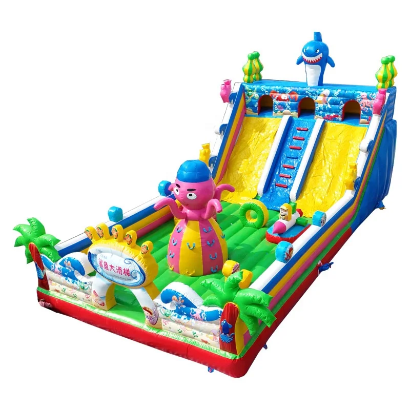Custom High Quality Large PVC Inflatable Castle Slide Bouncy House 15x8m 100-500kg Capacity Easy Setup Outdoor Playground for
