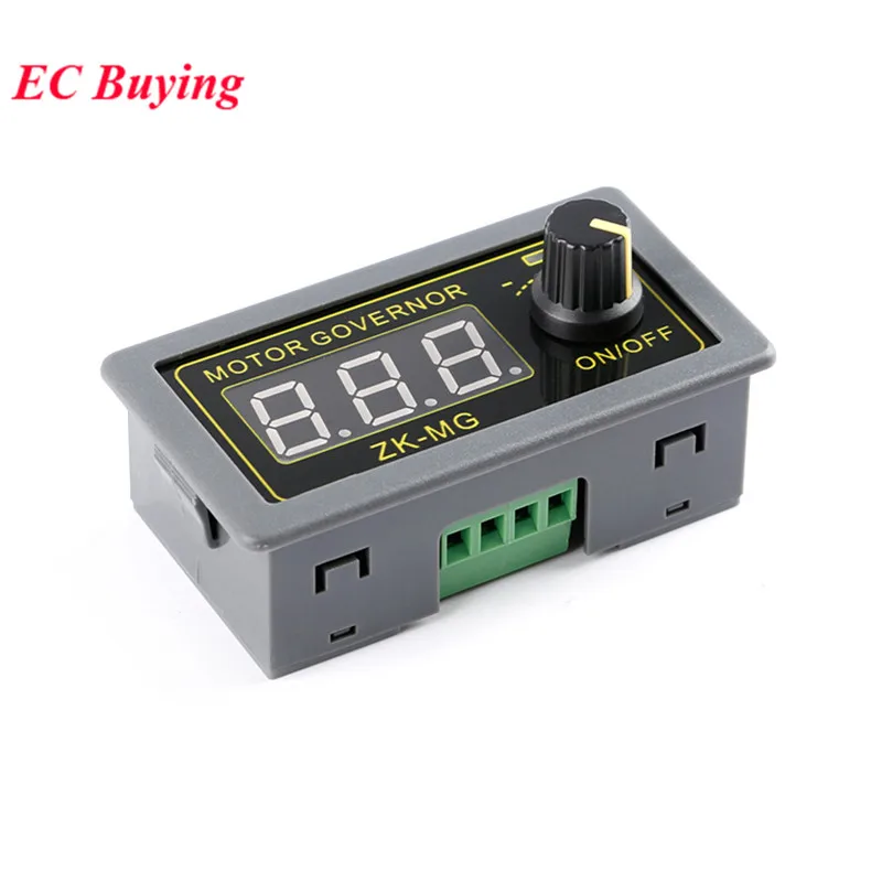 DC 5-30V 12V 24V 5A DC Motor Controller PWM Adjustable Speed Digital display encoder duty ratio frequency MAX 15A ZK-MG