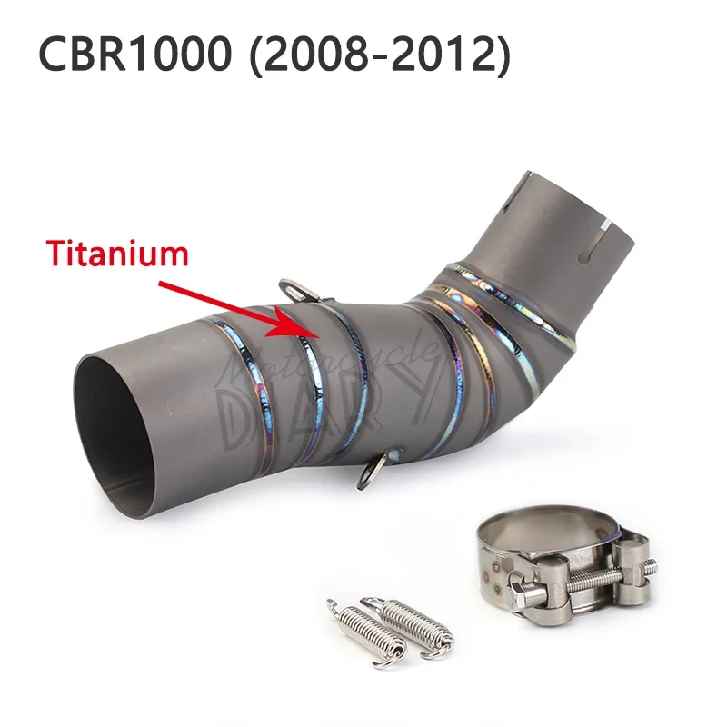 

Motorcycle Exhaust Escape Moto CBR1000 Slip On For CBR1000RR 2004-2017 CBR 1000 RR Racing Muffler Pipe Silencer Middle Link Tube