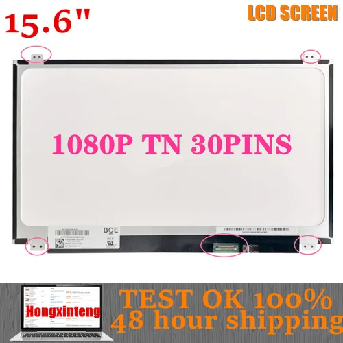 FHD HB156FH1-401 301, DELL Inspiron 15-3541 3542 3543 7567 7557 7559 노트북 LCD 스크린, LED EDP 디스플레이 매트릭스, 15.6 인치, 30 핀 