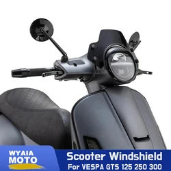 GTS300 Motorcycle Windshield  Flyscreen Windscreen For Vespa GTS 125 GTS 250 GTS 300 GTS Super 125-300 Fly screen GTS300 GTS250