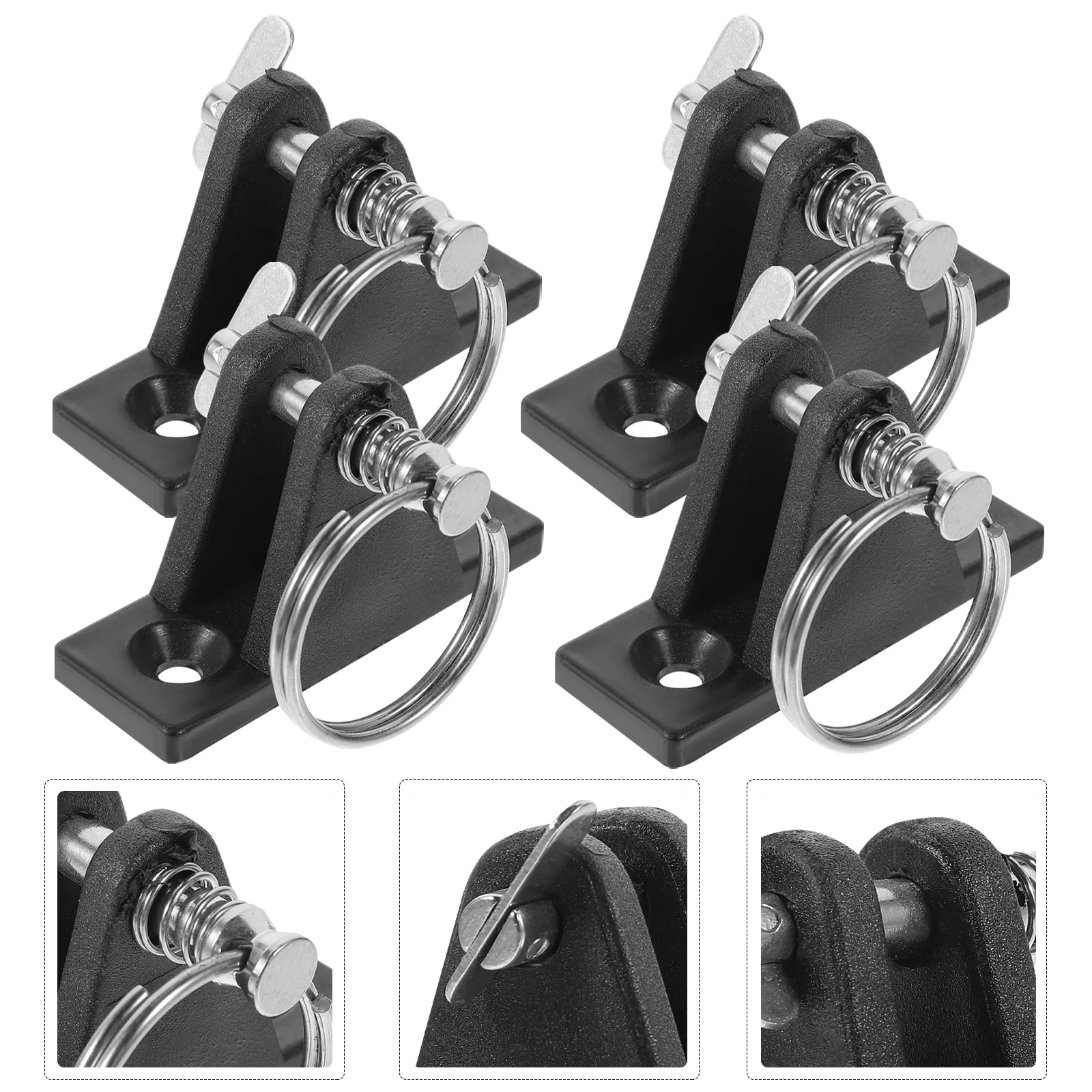 

4 Pcs Yamagata for Boats Deck Hinges Bimini Tops Hardwares Stainless Steel With Pin Boating Accessories