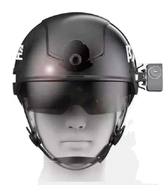 ECO-SH01 Half Face Pp Plastic Material for testing body temperature Smart Helmet