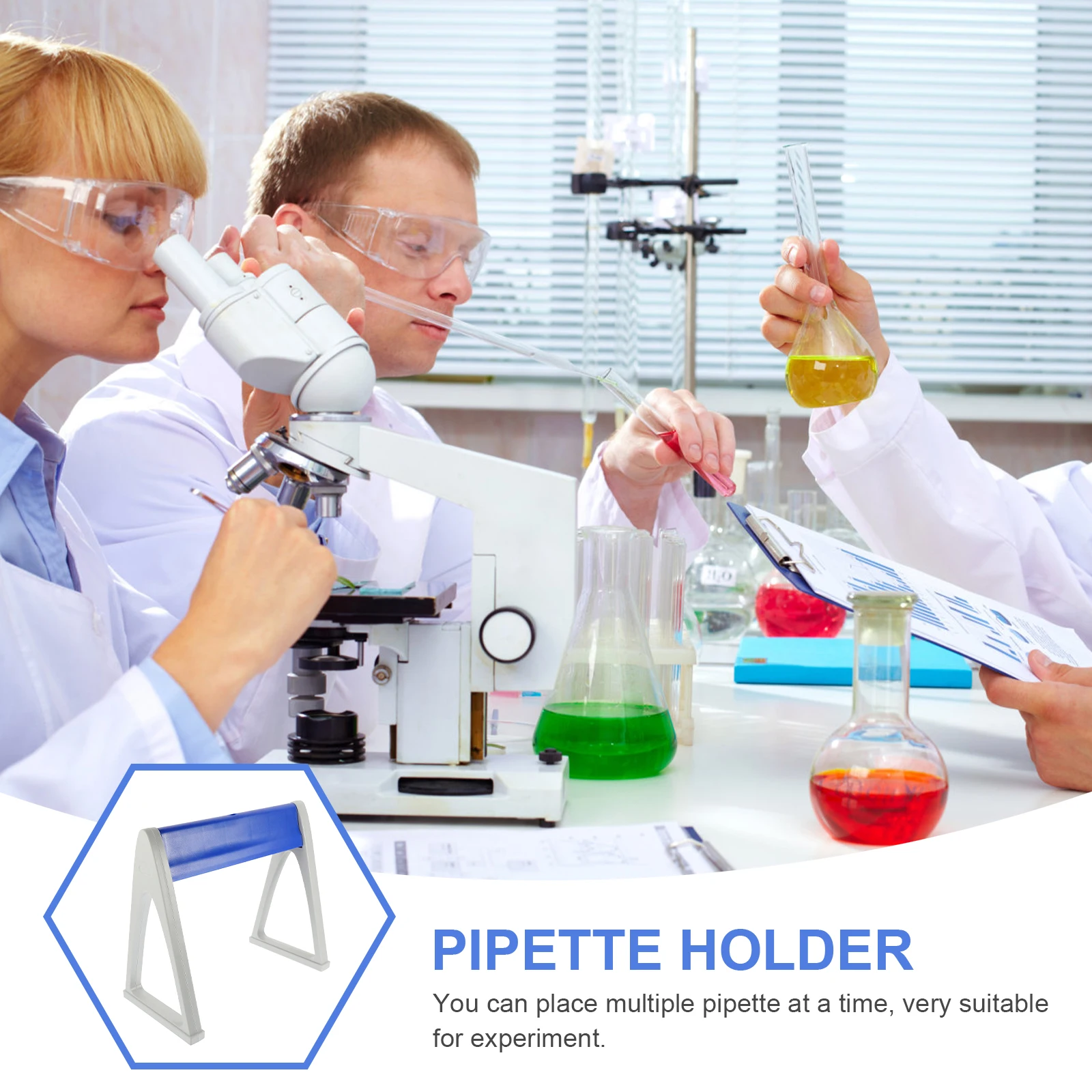 

Pipette Stand Rack Plastic Laboratory Supply Adjustable Shelf Compatible Pipettes Triangle Design Holder Teaching