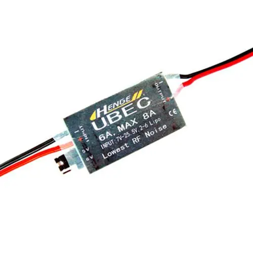 HENGE 6A UBEC Output 5V/6A 6V/6A,2-6S LIPO 6-16 cell Ni-Mh Input Switch For RC UBECL6