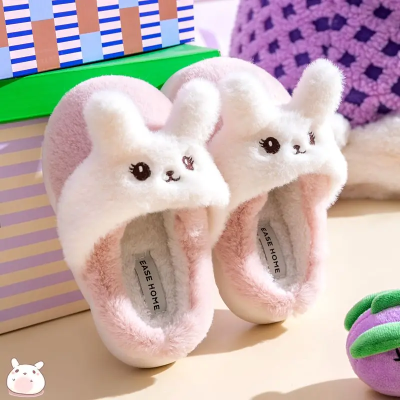 

Kids Winter Indoor Cotton Slippers Cozy Princess Design for Toddler Girls Soft House Shoes Non Slip Warmth for Home Use