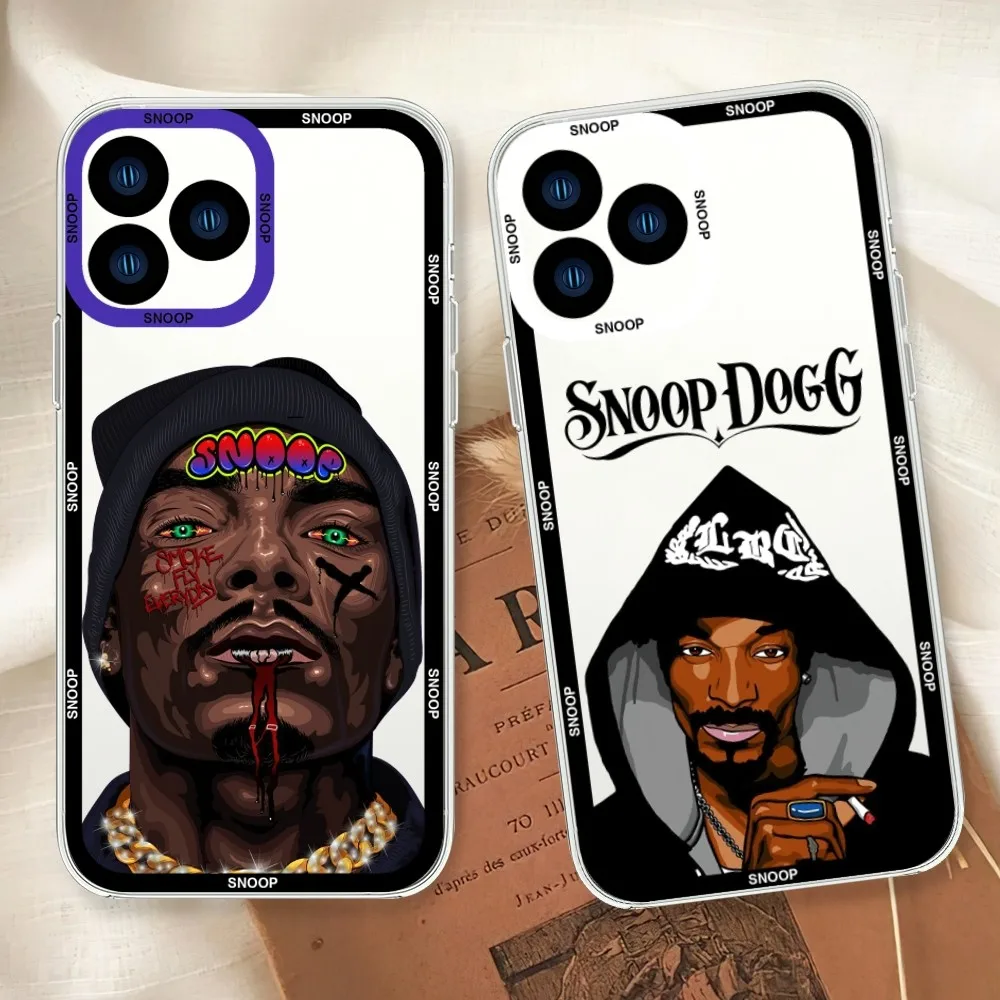 Rapper S-SNoop D-Dogg Phone Case For Samsung  A52 A53 A70 A71 A72 A73 A80 A91 S Transparent Border Shell