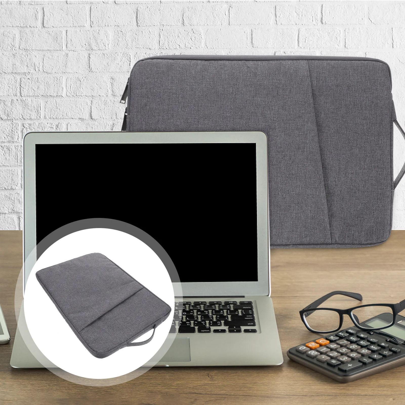 

Laptop Sleeve Polyester Portable Travel Laptop Bag Shockproof Computer Carrier for 15.6 Inch Tablet Tablet Bag