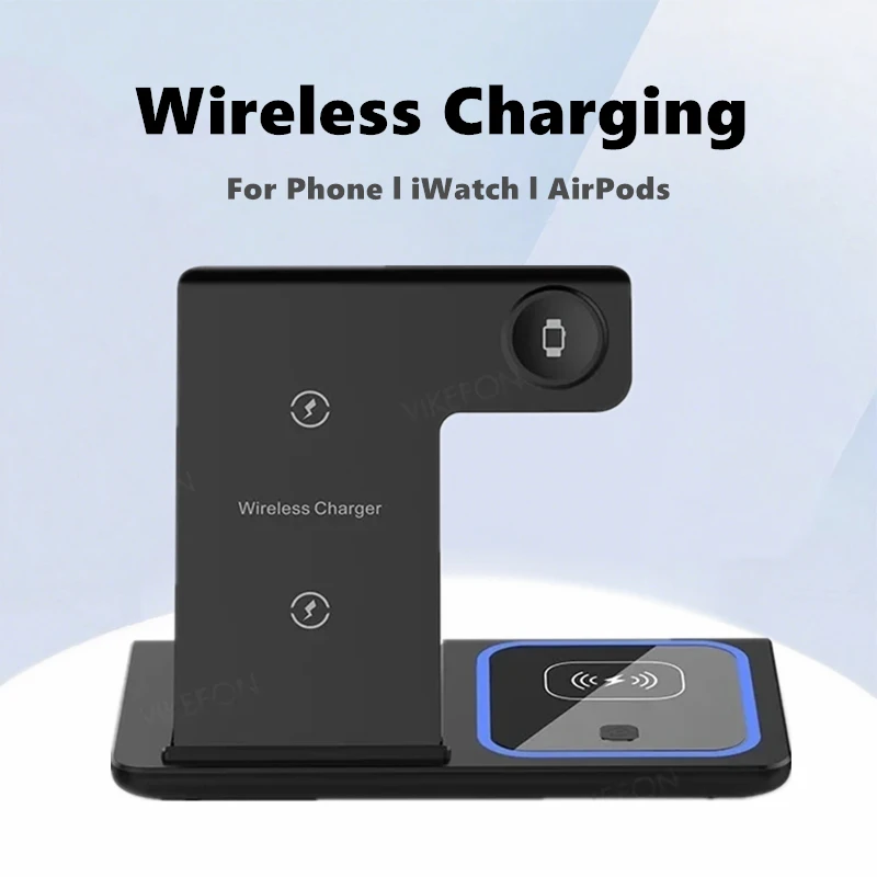 

3-in-1 Wireless Charging Fast Foldable For MagSafe Charger Stand for iPhone 17/16/15/14/13 Pro Max iWatch Ultra10-2 AirPods 3/2