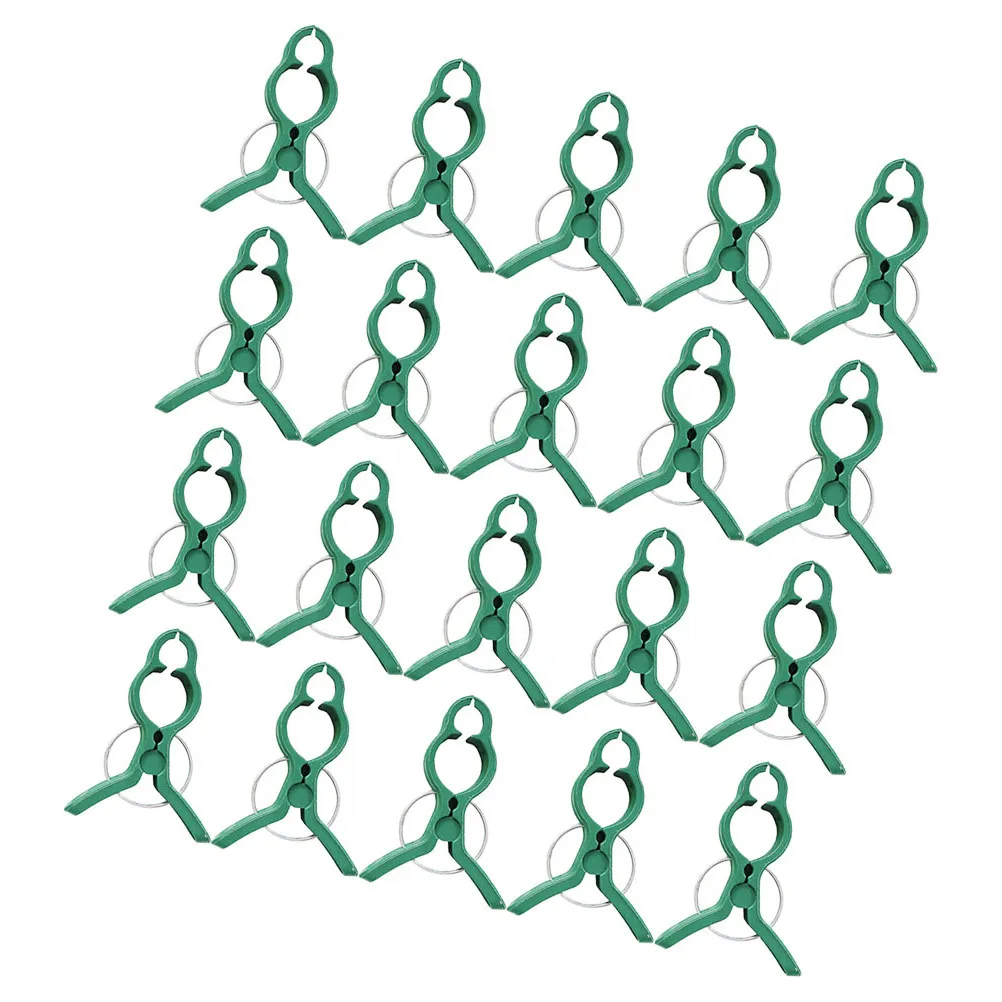 60Pcs Garden Plant Clips Plastic Support Clamps for Tomatoes Grapes Watermelons Climbing Vines Quick Release Stem Fixing Tool