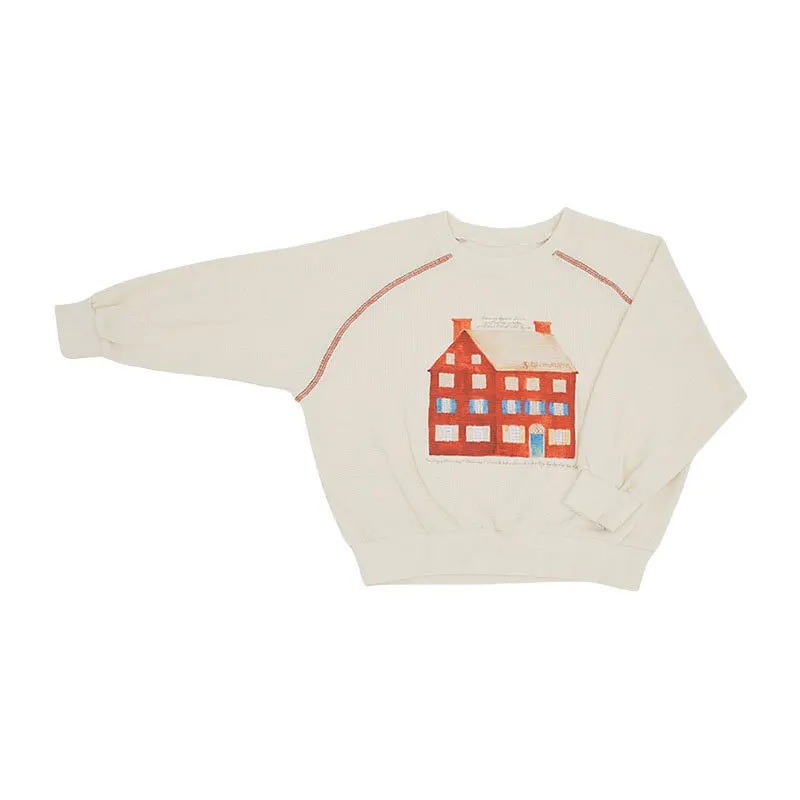 Children's Suit 2024 Autumn New Male And Female Korean Red House Long-Sleeved Suit Leisure Waffle Boy Girl Two-Piece Set