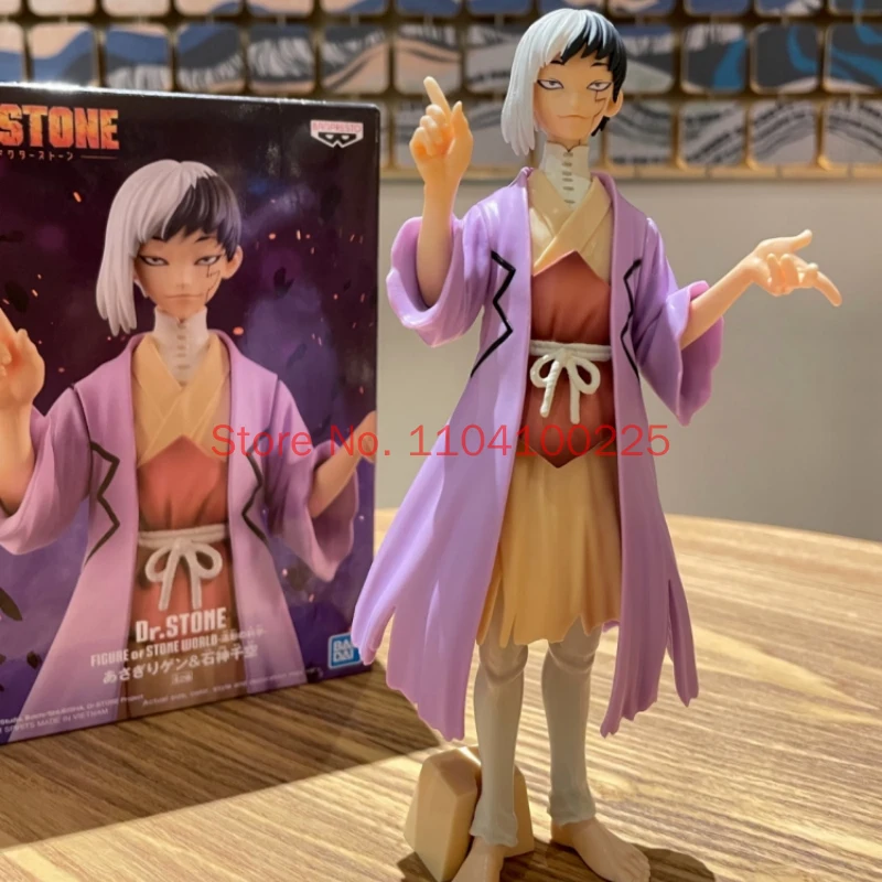 In Stock Bandai Dr.STONE FIGURE of STONE WORLD Nanami Ryusui Ishigami Senku Asagiri Gen Figure Anime Modle Toys gifts