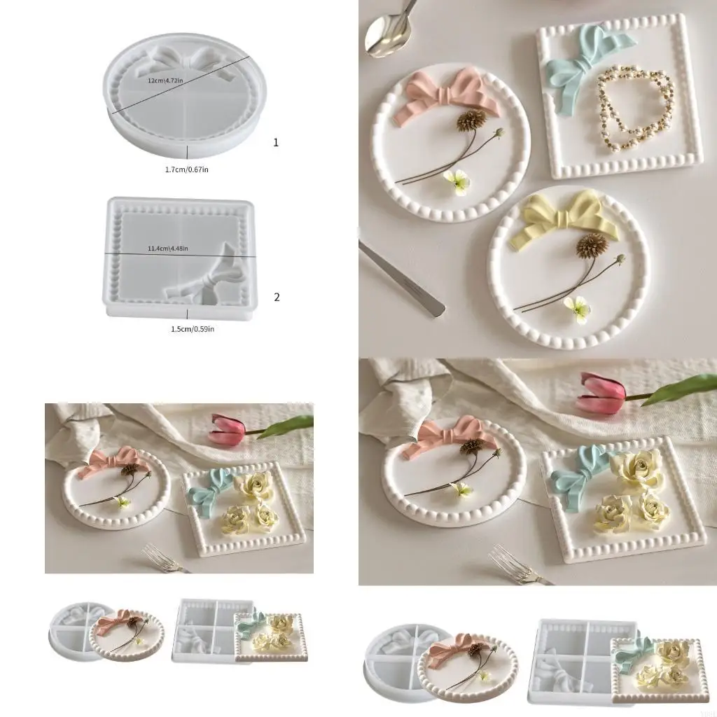 

Jewelry Plate Mold Suitable for Crafting Unique Coasters and Home Decorations Y08E