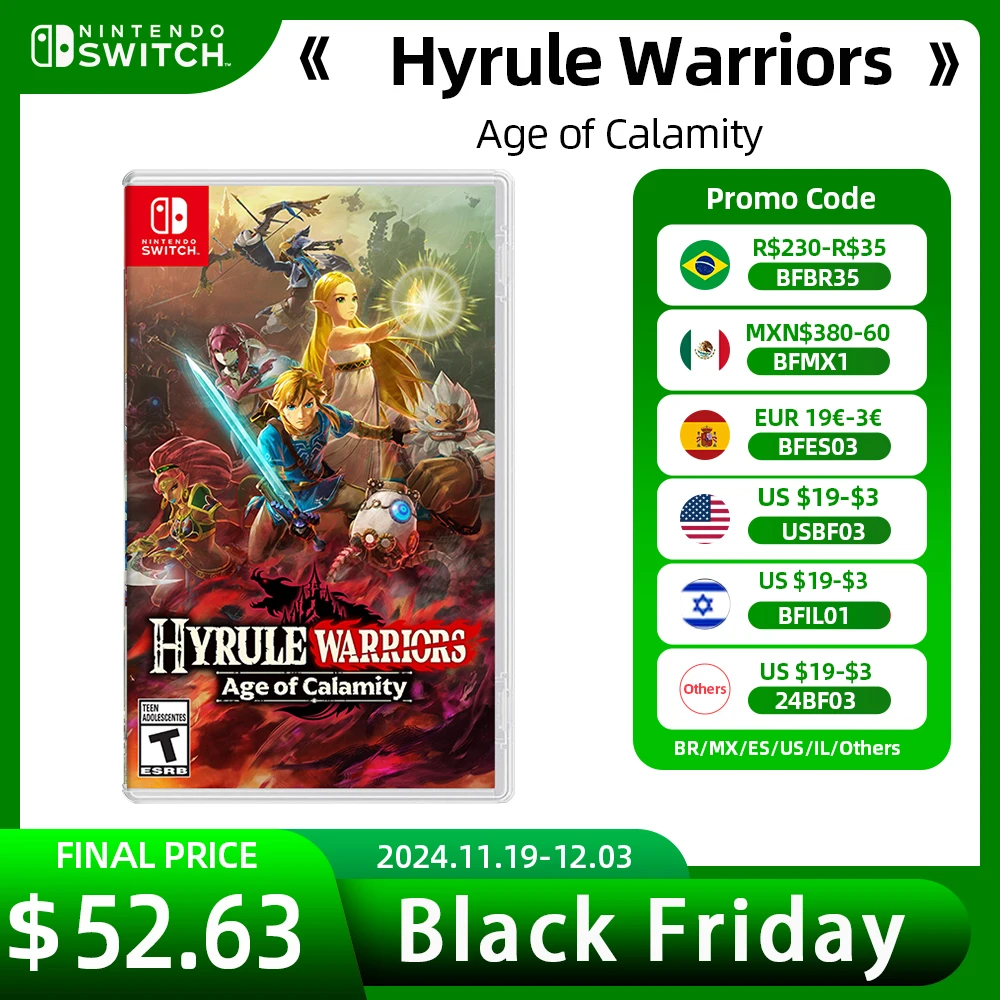 Hyrule Warriors : Age of Calamity - Nintendo Switch Game Deals 100% Original Physical Game Card for Nintendo Switch Game Console