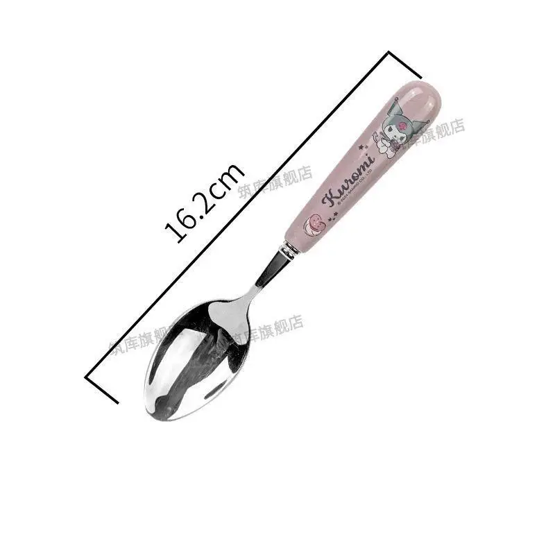 سانريو ماي ميلودي كورومي سينامورول شوكة ملعقة ضرب المنتج منتج جديد Kawaii الكرتون في الهواء الطلق المحمولة الكبار طالب لطيف