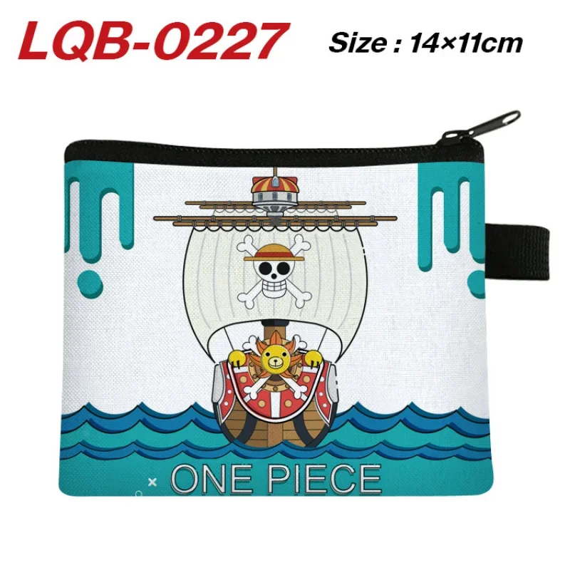 ONE PIECE Luffy Zoro Men Canvas Coin Purse Students Wallets Women Zipper Coin Purses Children Storage Pocket Bags Wallet Pouch