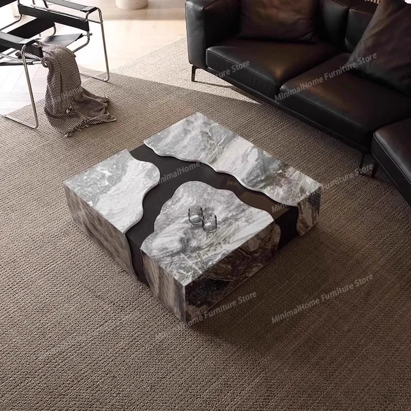 

Modern Luxury Coffee Table Marble Unique Eclectic Glam Coffee Table Living Room Italian Table Basse Pour Salon Home Furniture