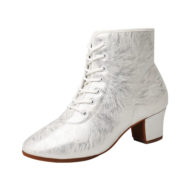 Women Dance Shoes Latin Ballroom Dance Shoes Modern Boots Women Tango Shoes Dance Sneaker For Ladies Heeled 3.5cm-5cm