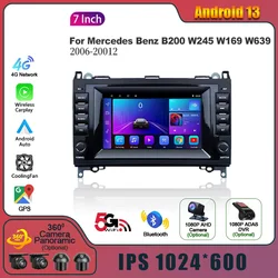 Android 13 Radio Multimedia Wireless Carplay Stereo 2 Din Screen For Mercedes Benz Class B200 W245 W169 W639 2006-2012