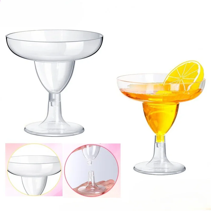 

10/20pcs 5oz Disposable Cups Sparkling Champagne Bar Cups Plastic Champagne Flutes Clear Toasting Glasses for Weddings Party