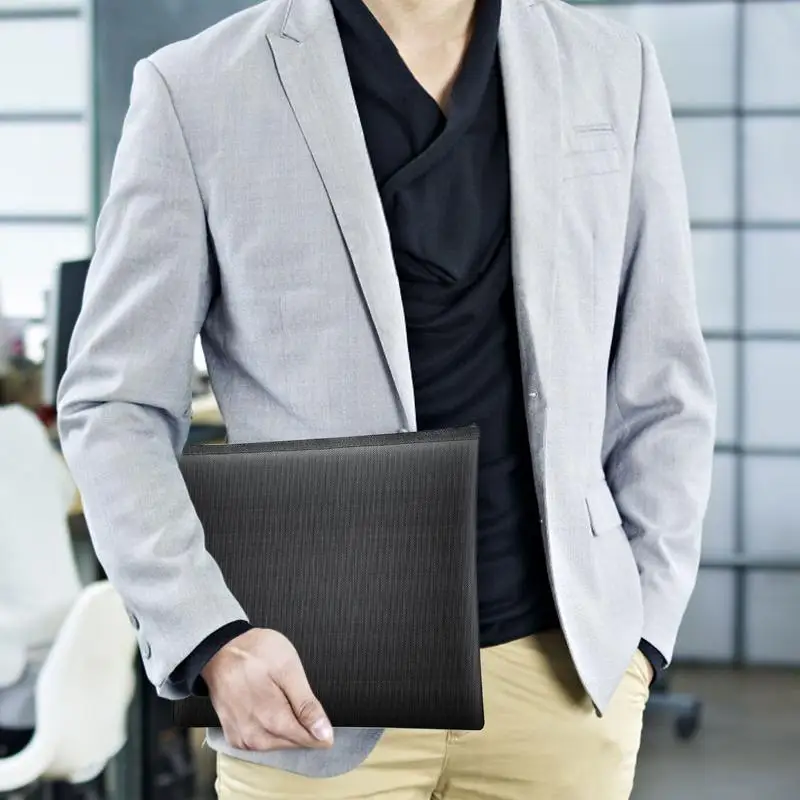 Fireproof File Bag Fireproof Money Bag Waterproof File Organizer Travel Safe Bags For Important Files Cards Passport Certificate