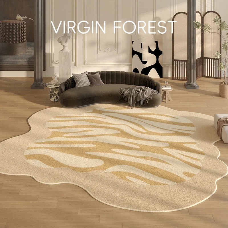 Irregular Shapes Living Room Decoration Carpet Modern Style Rugs for Bedroom Thicken Plush Lounge Floor Mat Home Fluffy Soft Rug