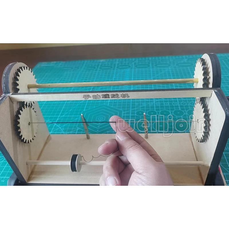 DIY Manual Winding Machine Hobby Model Ship Tool Ropewalk for Standing Rigging Rope Making Model Kit