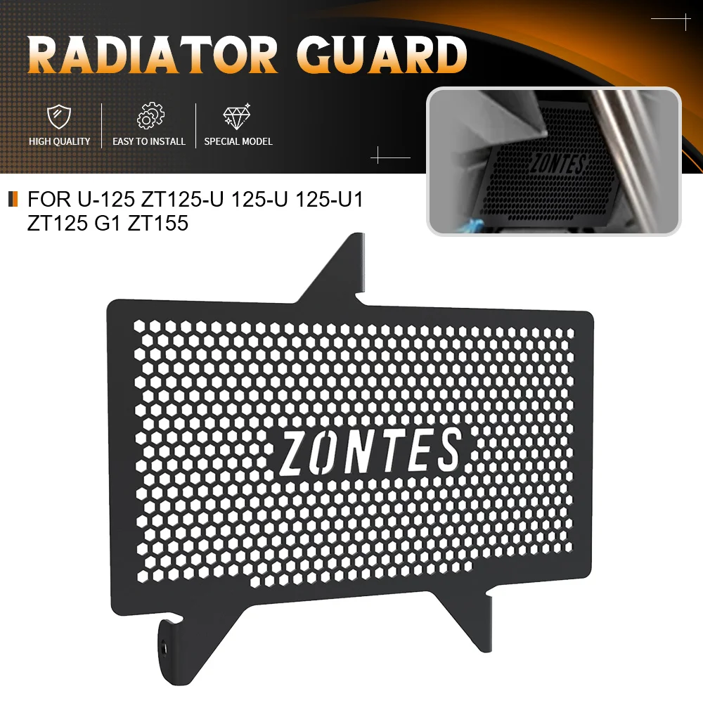 

ZT125 For Zontes G1-125 G1 ZT155 ZT125U ZT125-U 125-Z2 2020-2021-2022-2023-2024 Motorcycle Radiator Guard Aluminium Protector