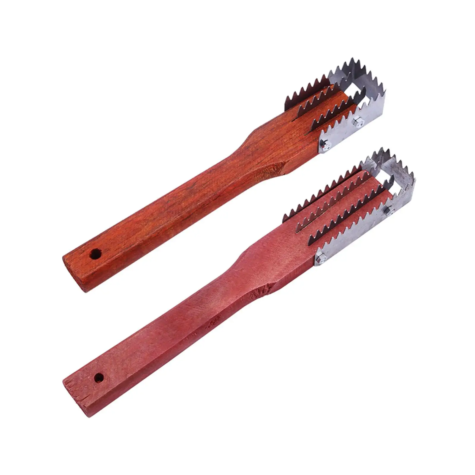 Fish Scales Remover Easily Remove Fish Descaler Tool Sturdy Wood and Steel Scale Scraper for Kitchen Home Restaurant Tools