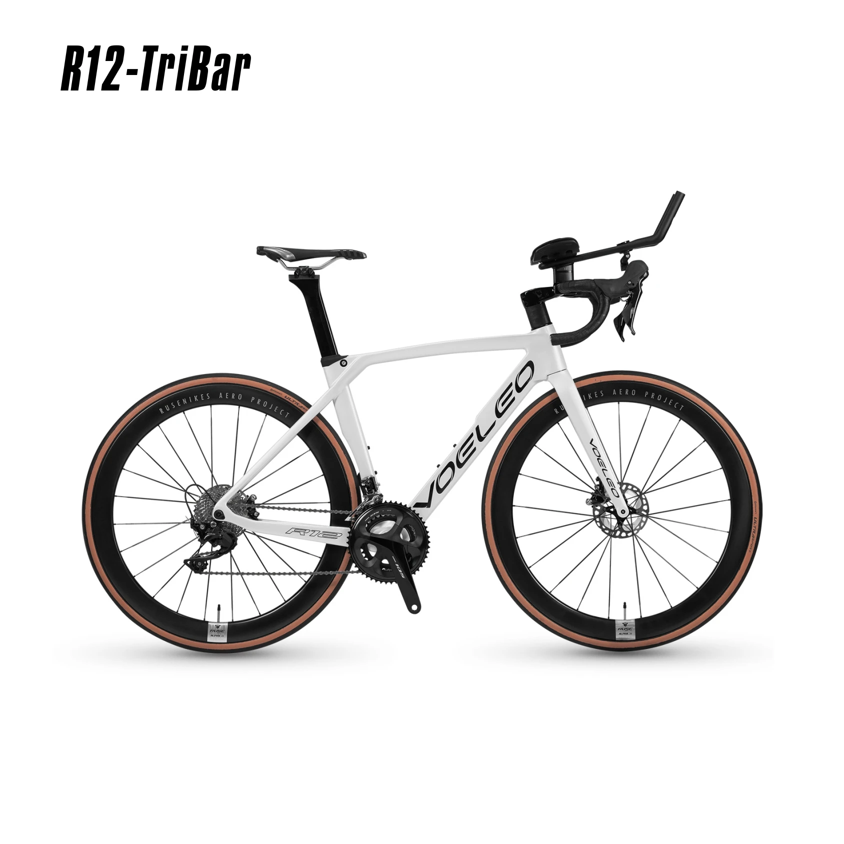

VOELEO Новый R12 полностью карбоновый шоссейный велосипед Tri Bar Disc BB386 R7120 Groupset Falt Mount Легкий 24-скоростной 700*28C Аэродинамика