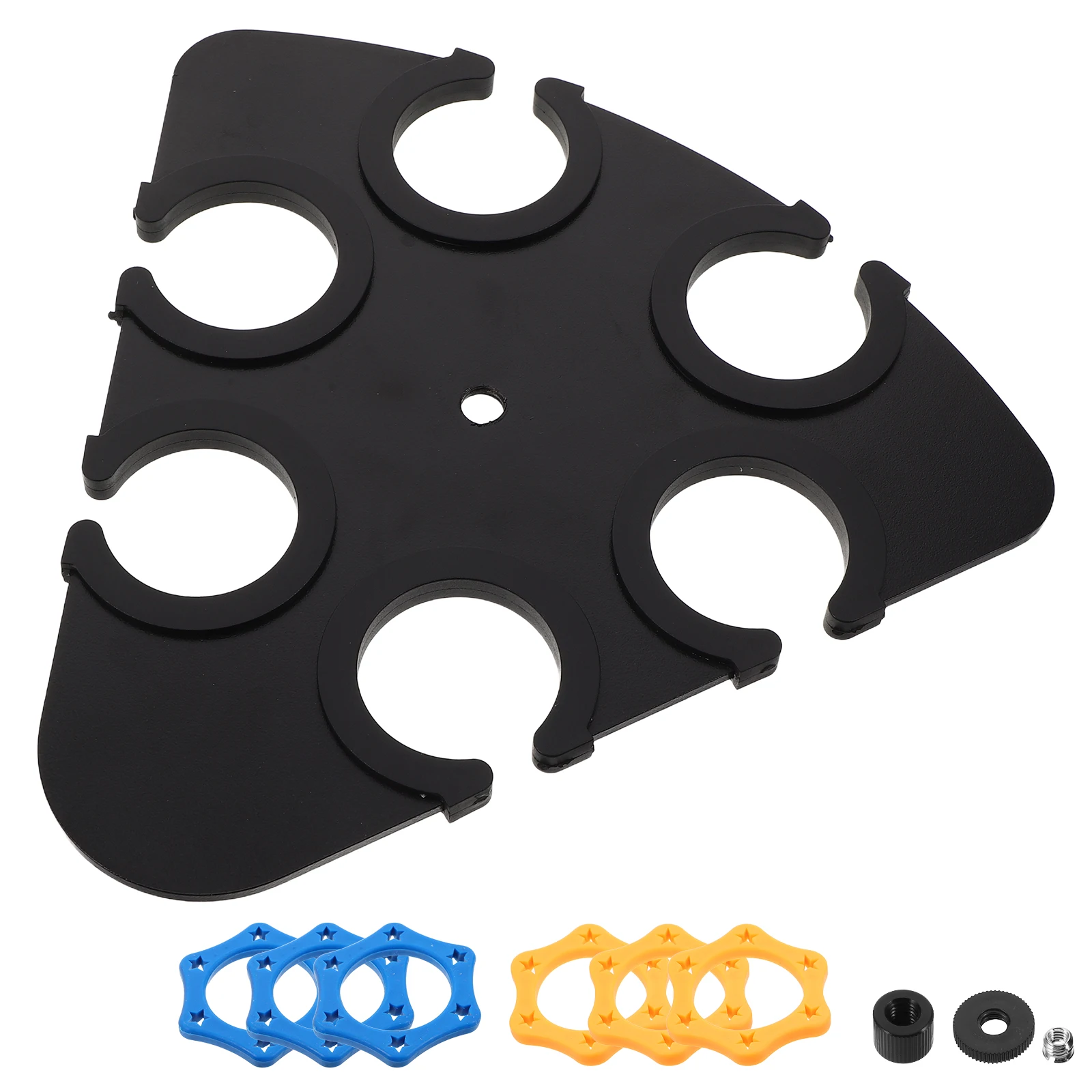 

Microphone Storage Bracket Universal Stands Shockproof Tray Multi Hole Cordless Stage Singing Karaoke Triangular Sturdy mic