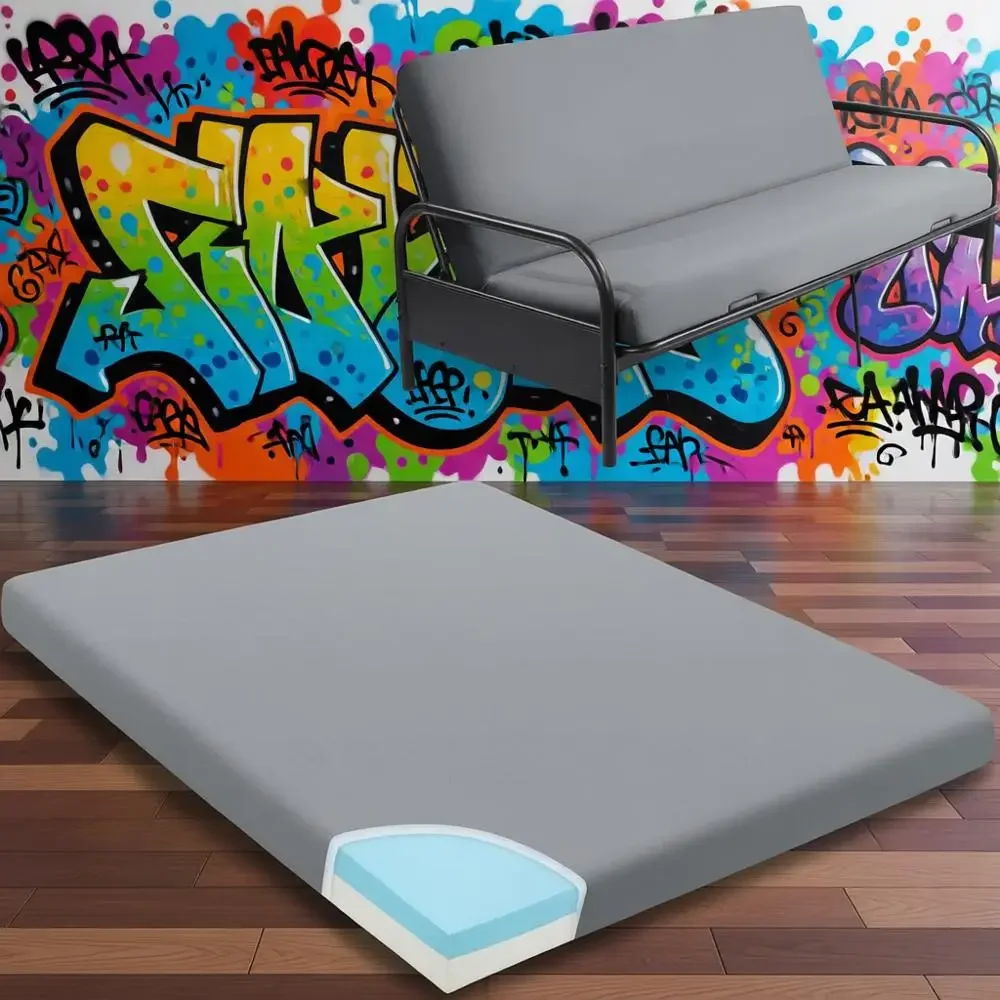 

Матрас из пены с эффектом памяти со съемным чехлом, поддержка средней жесткости, подходит для большинства позиций сна