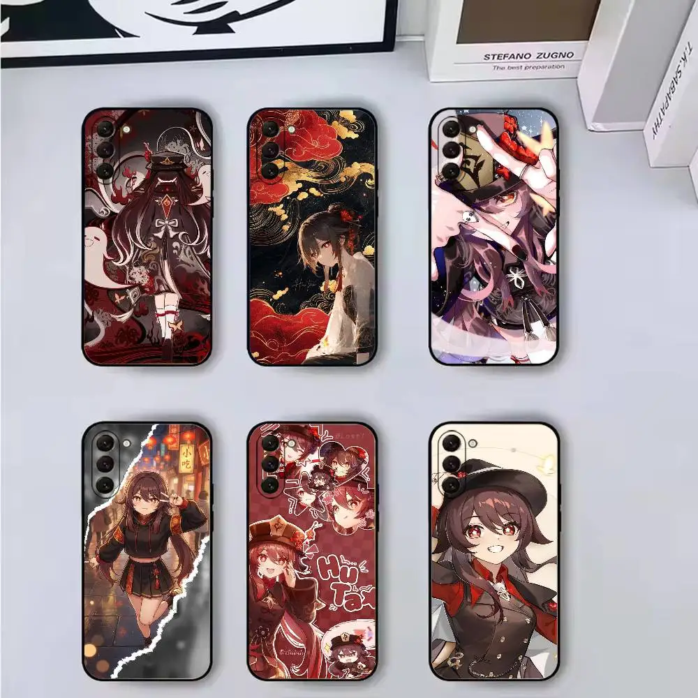 

Game Genshin Impact H-Hu Tao Phone Case For Samsung Galaxy A73,A72,A71,A70,A53,A52,A51,Soft Silicone Black Cover