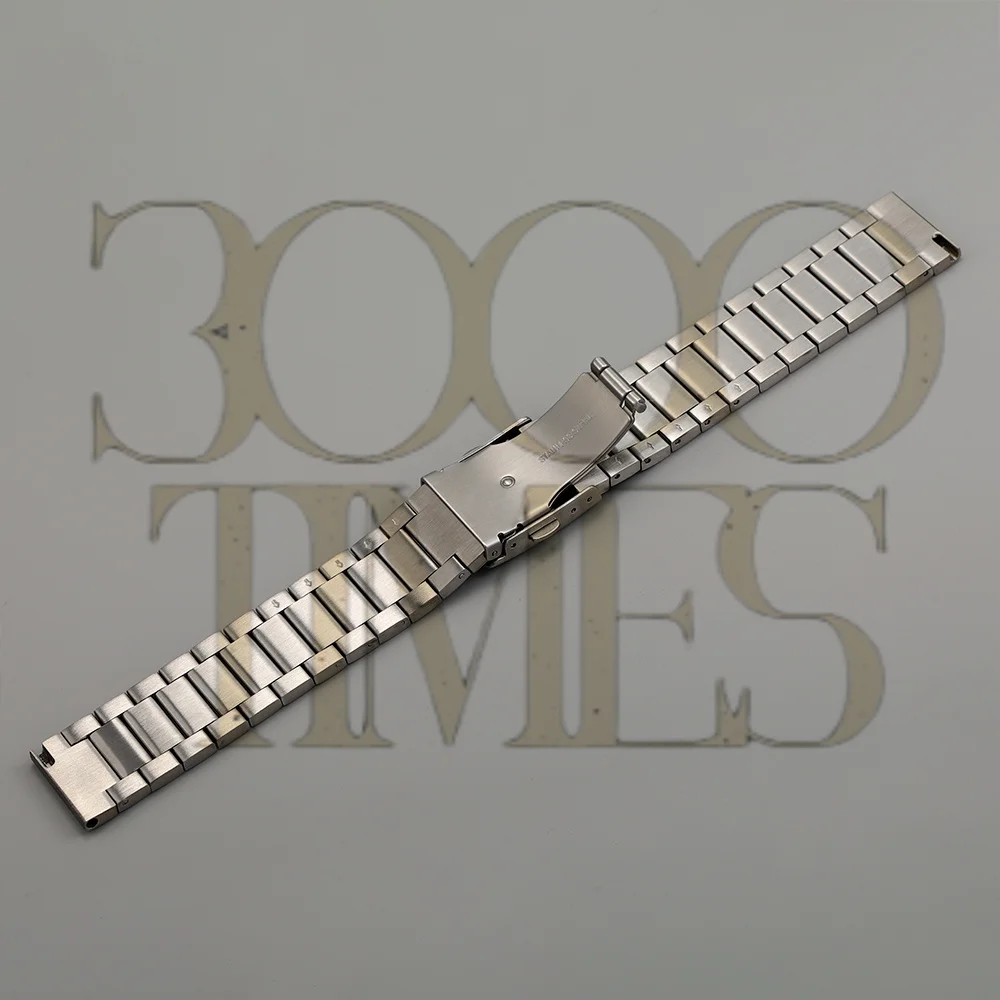 Universary Flat endlink 18MM 20MM with Double buckle Bracelet Stainless Steel Strap Fit For SKx Rlx OMG Watch