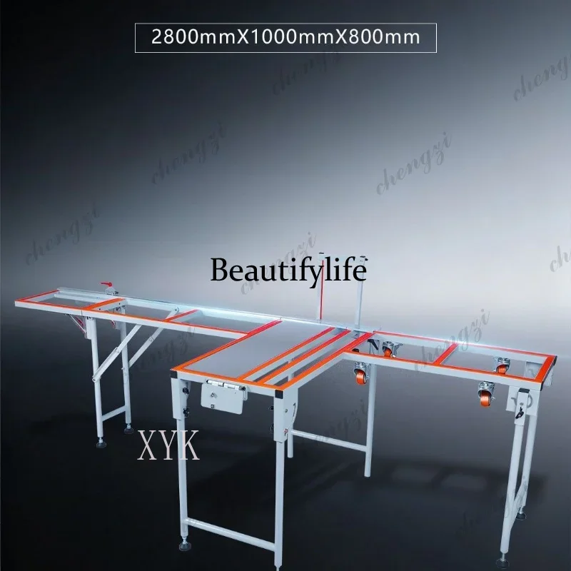 Plataforma de corte para carpintería HR Ultra Long de 2.44m, mesa extensible de alta eficiencia, fácil de operar, escritorio especial para uso doméstico.