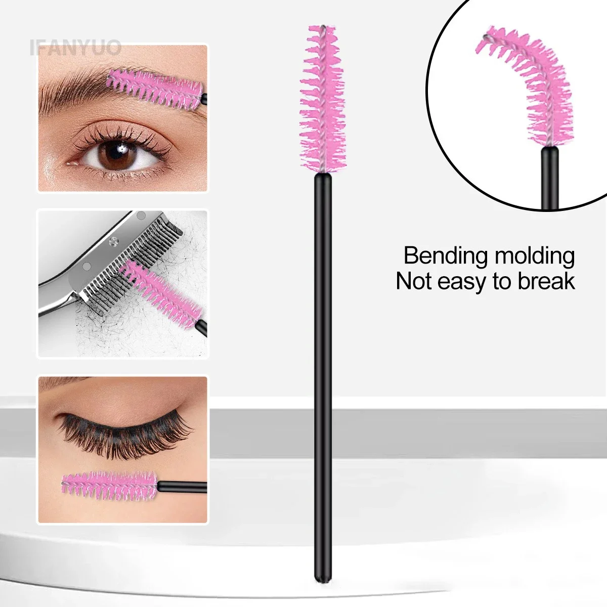 High Quality Stainless Steel Eyebrow Trimmer with Comb Brush Precision Hair Removal Shaver Scissors Eyebrows Shaping Makeup Tool