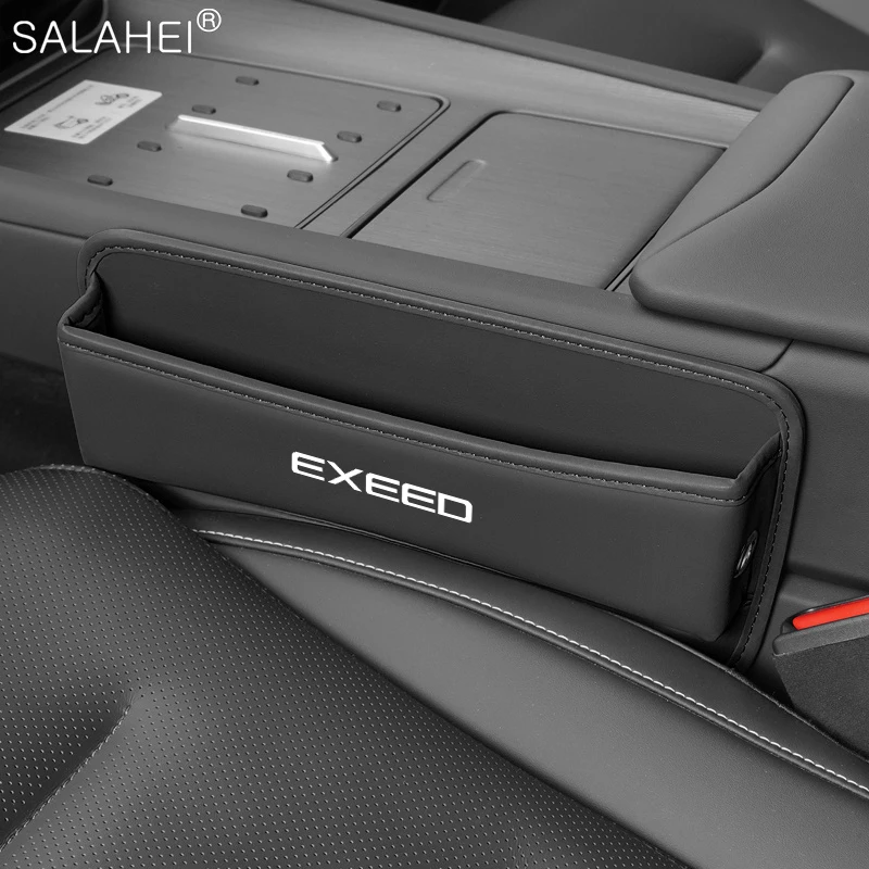 Leather Car Seat Gap Organizer Console Crevice Filler Side Storage Box For Chery Tiggo 4 5X 7 Pro 8 Exeed Txl Tx Lx Accessories