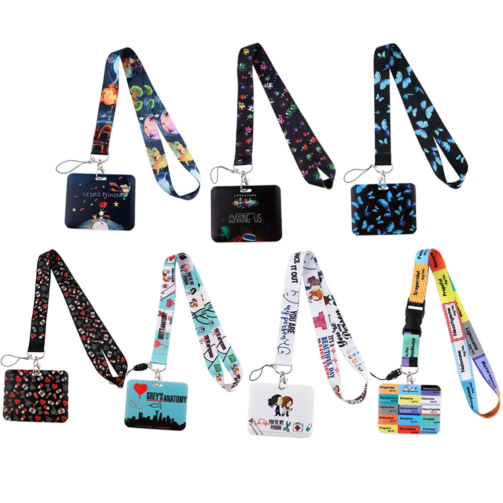 

ER479 Medicine Theme Grey's Anatomy Neck Strap Lanyard For Keys ID Card Gym Phone Straps USB Badge Holder For Doctor Nurse