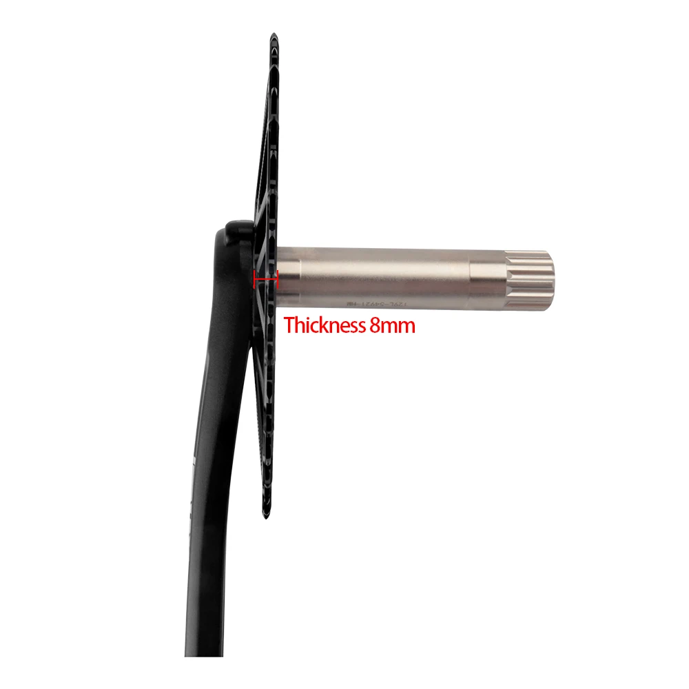 WUZEI Rennrad-Kettenblatt 3-Loch Direktmontage Fahrrad-Kettenrad 40 42 44 46 48 50 52 54 56 58T 11 12 Gang Fahrradkranz für SRAM – Detail 4