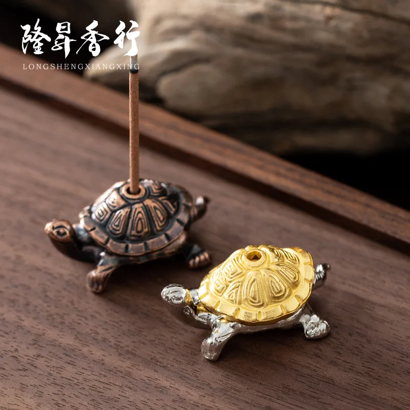 1 Pcs Snail Turtle Shape Portable Incense Censer Stick Holder Burner Stand Sandalwood Holder Teahouse Home Christmas Decoration