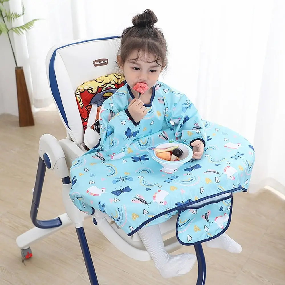 Towel Burp Apron with Table Cloth Cover Baby Feeding Supplies Cartoon Baby Coverall Baby Eating Artifact Baby Bib Baby Stuff